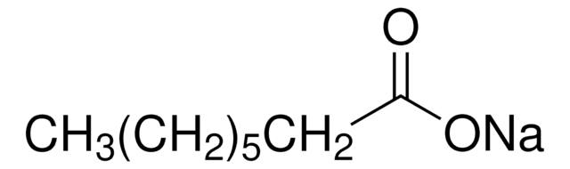 Sodium octanoate structure, CAS 1984-06-1