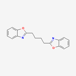 2,2'-(1,4-Butanediyl)bis-1,3-benzoxazole structure, CAS 2008-10-8