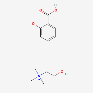 Choline salicylate structure, CAS 2016-36-6