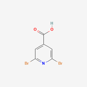 2,6-Dibromopyridine-4-carboxylic acid structure, CAS 2016-99-1