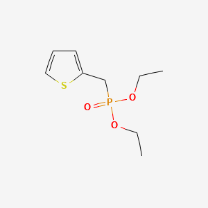 Diethyl (2-thienylmethyl)phosphonate structure, CAS 2026-42-8