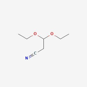3,3-Diethoxypropionitrile structure, CAS 2032-34-0
