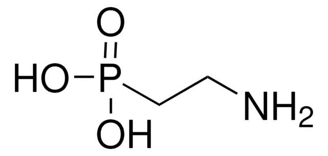 (2-Aminoethyl)phosphonic acid structure, CAS 2041-14-7