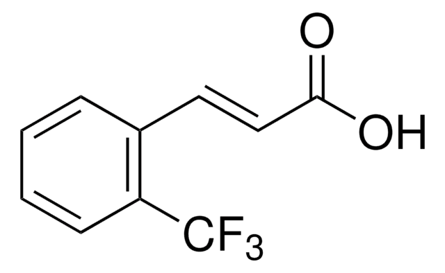 2-(Trifluoromethyl)cinnamic acid structure, CAS 2062-26-2