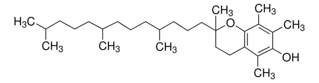 Vitamin E structure, CAS 2074-53-5