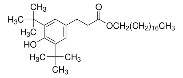 Octadecyl 3-(3,5-di-tert-butyl-4-hydroxyphenyl)propionate structure, CAS 2082-79-3