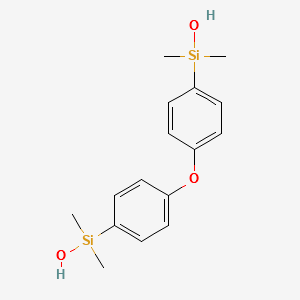 4,4'-Bis(dimethylhydroxysilyl)diphenyl ether structure, CAS 2096-54-0