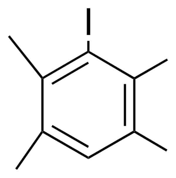 2,3,5,6-Tetramethyliodobenzene structure, CAS 2100-25-6