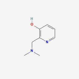 2-(Dimethylaminomethyl)-3-hydroxypyridine structure, CAS 2168-13-0