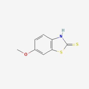 2-Mercapto-6-methoxybenzothiazole structure, CAS 2182-73-2