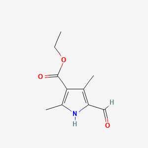 Ethyl 5-formyl-2,4-dimethyl-1H-pyrrole-3-carboxylate structure, CAS 2199-59-9