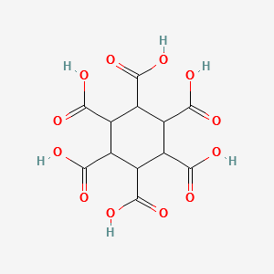 1,2,3,4,5,6-Cyclohexanehexacarboxylic acid structure, CAS 2216-84-4