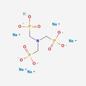 [Nitrilotris(methylene)]tris-phosphonic acid pentasodium salt structure, CAS 2235-43-0