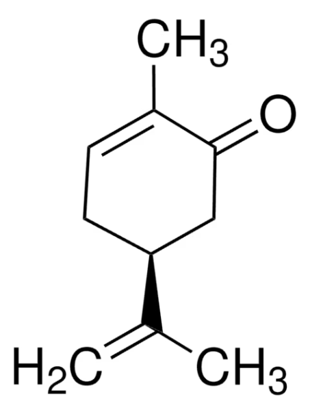 D(+)-Carvone structure, CAS 2244-16-8