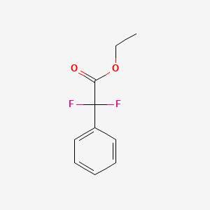 Ethyl 2,2-difluoro-2-phenylacetate structure, CAS 2248-46-6