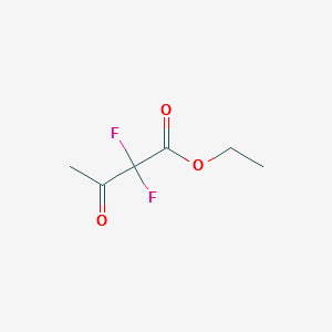 2,2-Difluoro-3-oxobutyric acid ethyl ester structure, CAS 2266-48-0