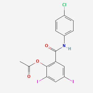 Clioxanide structure, CAS 14437-41-3