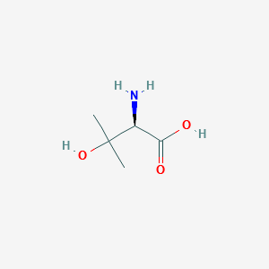 (R)-2-Amino-3-hydroxy-3-methylbutanoic acid structure, CAS 2280-48-0