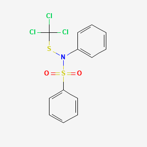 N-Phenyl-N-((trichloromethyl)thio)benzenesulfonamide structure, CAS 2280-49-1