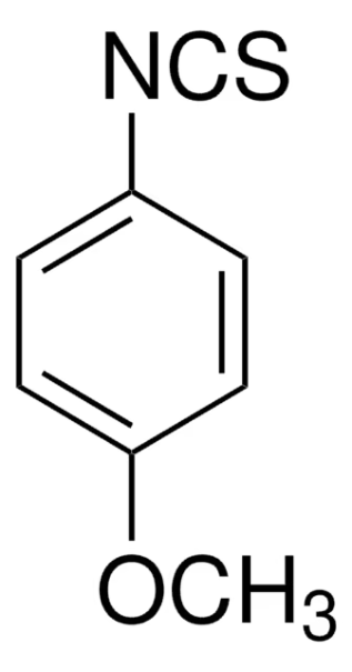 4-Methoxyphenyl isothiocyanate structure, CAS 2284-20-0