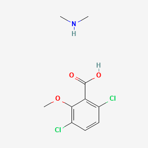 Dicamba dimethylamine structure, CAS 2300-66-5