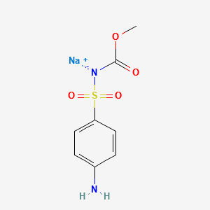 Asulam sodium salt structure, CAS 2302-17-2