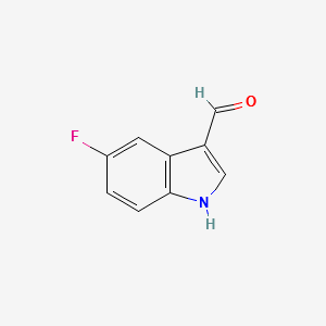 5-Fluoro-1H-indole-3-carboxaldehyde structure, CAS 2338-71-8