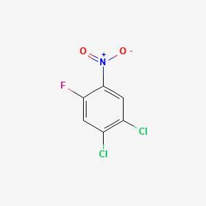 4,5-Dichloro-2-fluoronitrobenzene structure, CAS 2339-78-8