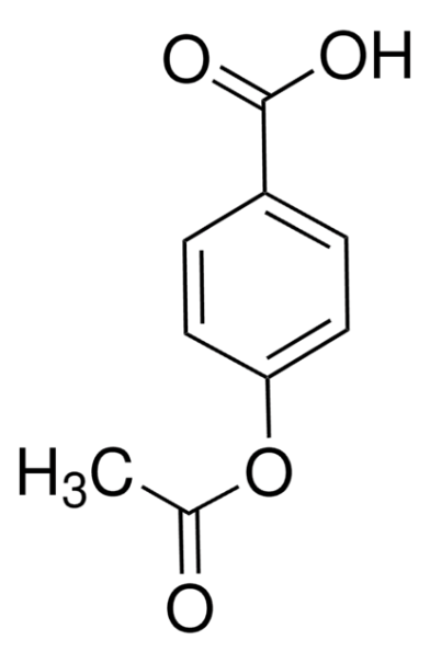 4-Acetoxybenzoic acid structure, CAS 2345-34-8