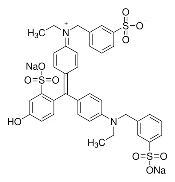 Food green 3 structure, CAS 2353-45-9