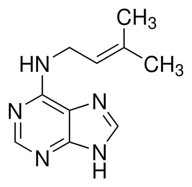 N6-(delta 2-Isopentenyl)-adenine structure, CAS 2365-40-4