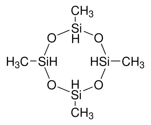 2,4,6,8-Tetramethylcyclotetrasiloxane structure, CAS 2370-88-9