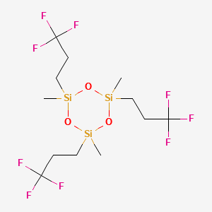 1,3,5-Tris[(3,3,3-trifluoropropyl)methyl]cyclotrisiloxane structure, CAS 2374-14-3