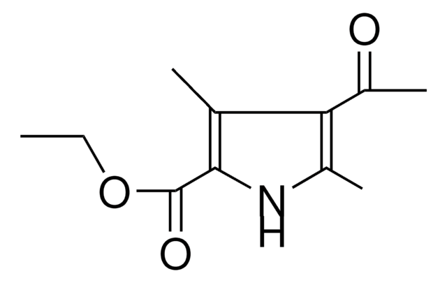 Ethyl 4-acetyl-3,5-dimethyl-1H-pyrrole-2-carboxylate structure, CAS 2386-26-7