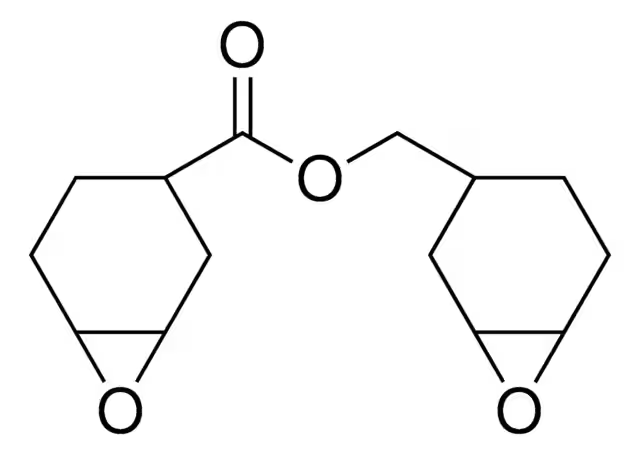 3,4-Epoxycyclohexylmethyl 3,4-epoxycyclohexanecarboxylate structure, CAS 2386-87-0