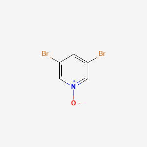 3,5-Dibromopyridine-N-oxide structure, CAS 2402-99-5