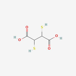 Dimercaptosuccinic acid structure, CAS 2418-14-6