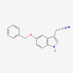 5-Benzyloxyindole-3-acetonitrile structure, CAS 2436-15-9