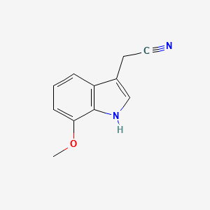 7-Methoxyindole-3-acetonitrile structure, CAS 2436-18-2
