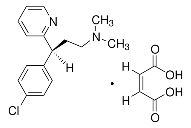 Dexchloropheniramine maleate structure, CAS 2438-32-6