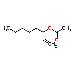 1-Octen-3-yl acetate structure, CAS 2442-10-6