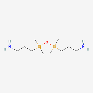 1,3-Bis(3-aminopropyl)-1,1,3,3-tetramethyldisiloxane structure, CAS 2469-55-8