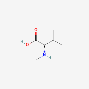 N-Methyl-L-valine structure, CAS 2480-23-1