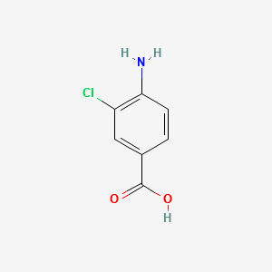 4-Amino-3-chlorobenzoic acid structure, CAS 2486-71-7