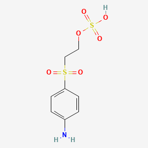2-[(4-Aminophenyl)sulfonyl]ethyl hydrogen sulfate structure, CAS 2494-89-5