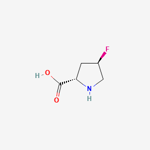 (2S,4R)-4-Fluoropyrrolidine-2-carboxylic acid structure, CAS 2507-61-1