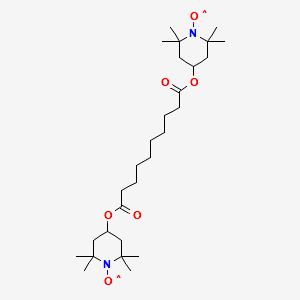 Bis(2,2,6,6-tetramethyl-1-piperidinyloxy-4-yl) sebacate structure, CAS 2516-92-9