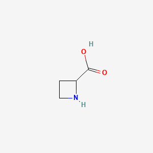 Azetidine-2-carboxylic acid structure, CAS 2517-04-6