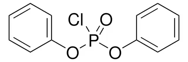 Diphenyl chlorophosphate structure, CAS 2524-64-3