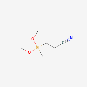 2-Cyanoethylmethyldimethoxysilane structure, CAS 2526-61-6